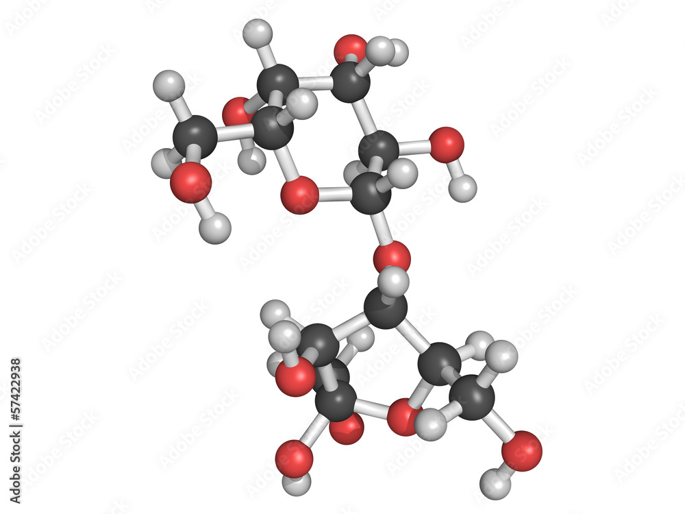 Chemical structure of lactulose