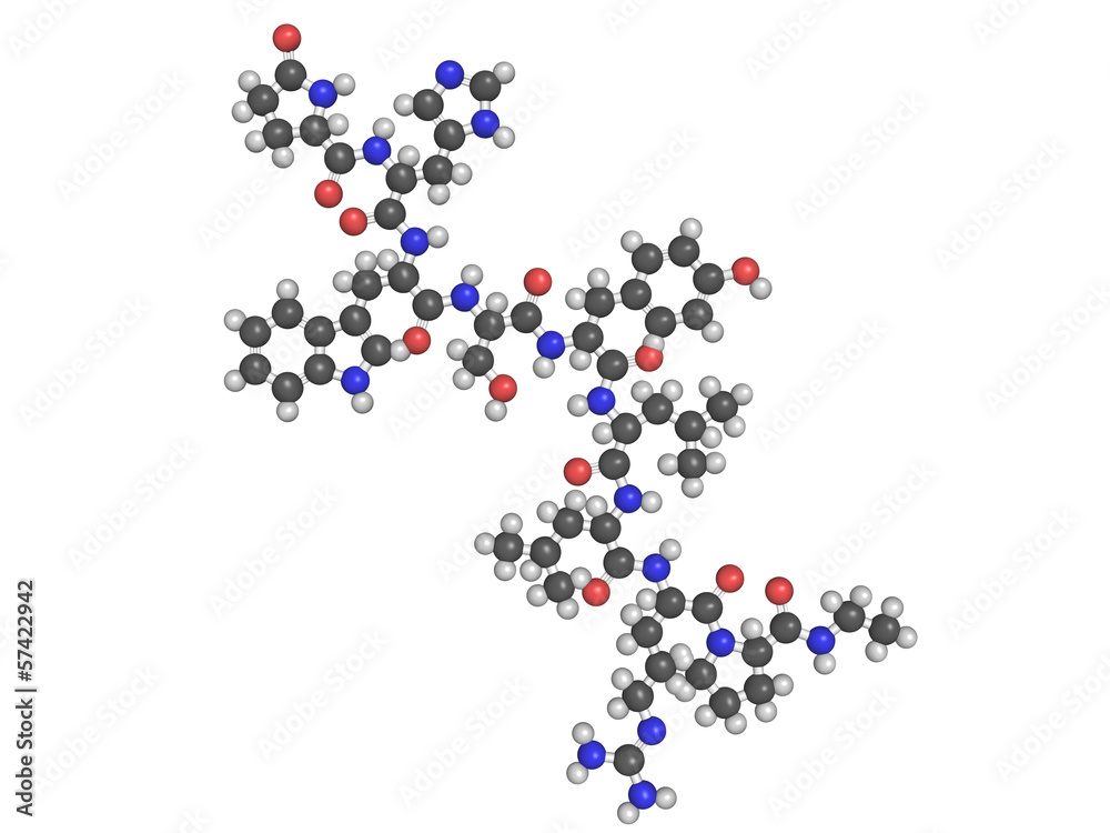 Chemical structure of leuprorelin Chemical structure of leuprorelin