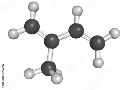 Chemical structure of isoprene photo
