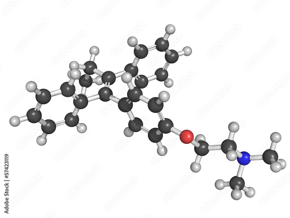 Chemical structure of tamoxifen Chemical structure of tamoxifen