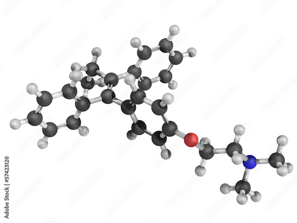 Chemical structure of tamoxifen Chemical structure of tamoxifen