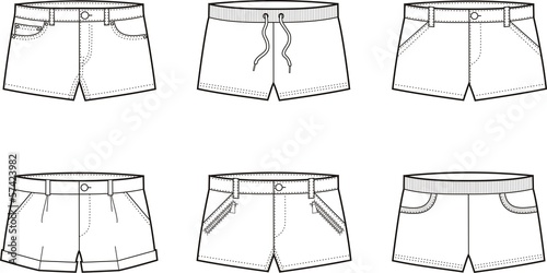 Vector illustration of shorts