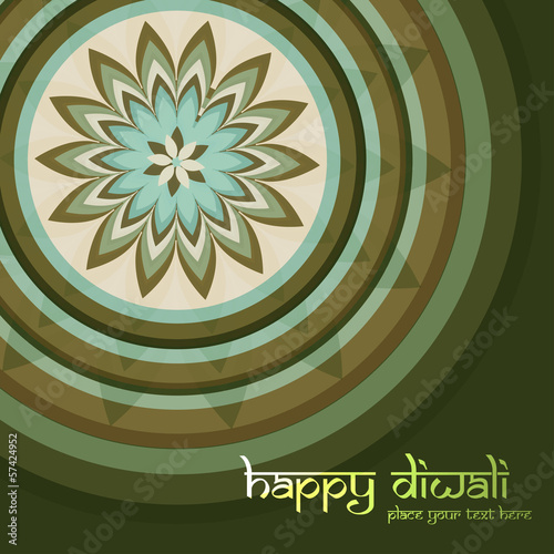 Beautiful Culture Art colorful diwali rangoli ornament Pattern v
