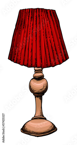 Hand drawn lamp