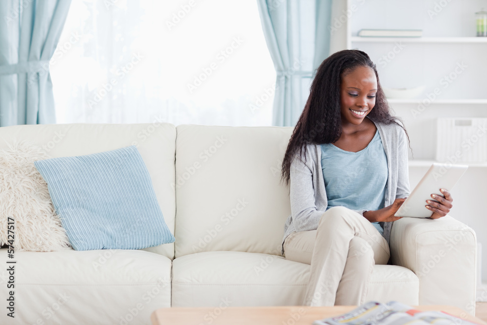 Woman with tablet Woman with tablet