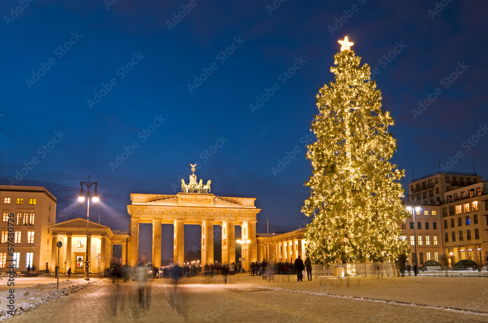 Berlin Brandenburg Gate christmas