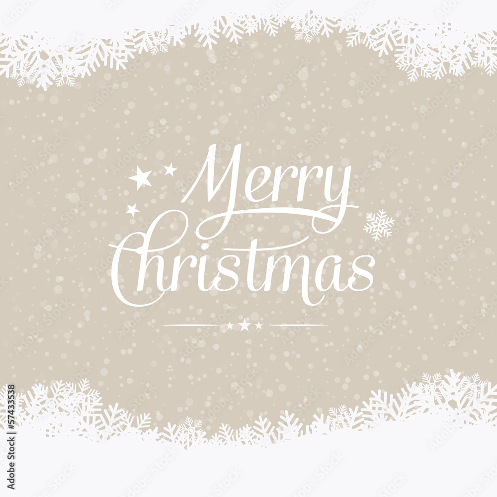 Obraz premium merry christmas winter snowy background