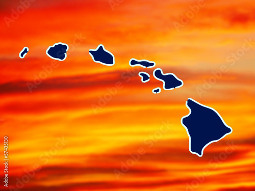 map hawaiian chain of islands