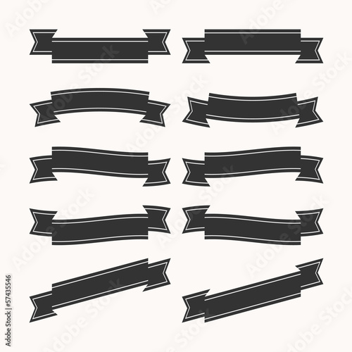 Old ribbon banner