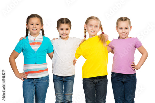 small group of girls