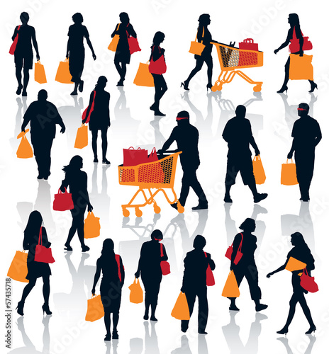 Shopping people