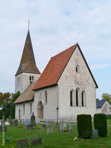 The Froejel kyrka a church on the island Gotland
