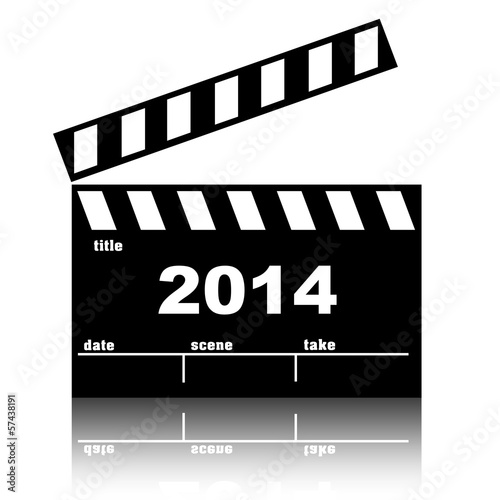 Tapety artystyczne Clapperboard cinema 2014