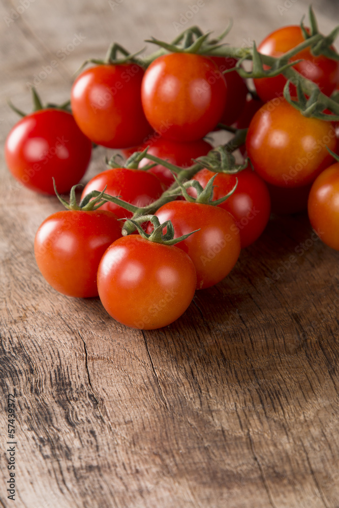 Tomatoes on wood Tomatoes on wood