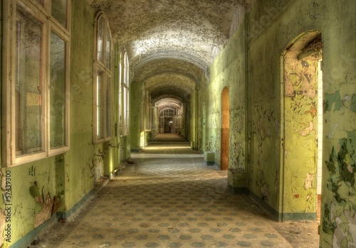 Corridor in the sanatorium in beelitz