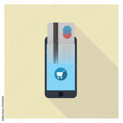 Achat sur mobile - paiement en ligne