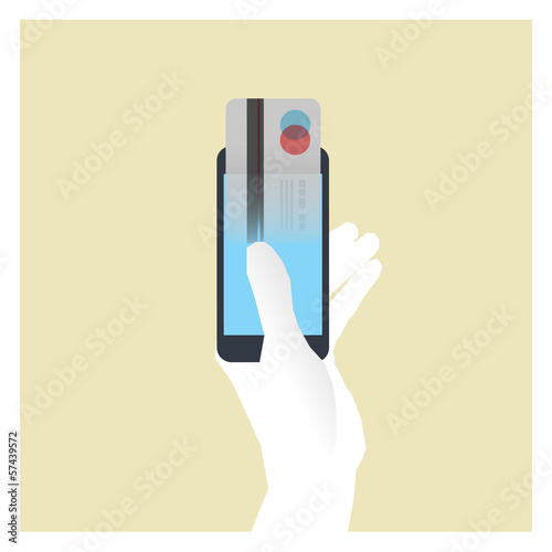 paiement en ligne - achat sur mobile