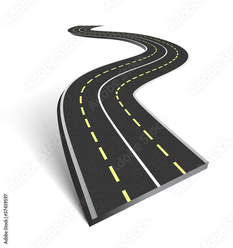 Abstract asphalt road