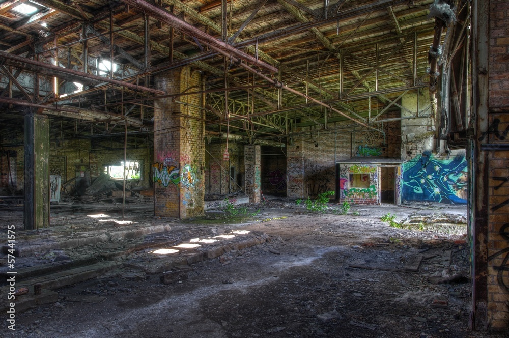 Old abandoned hall