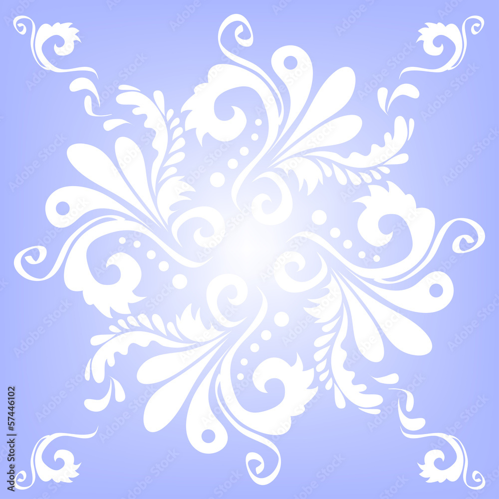 floral pattern on a blue background floral pattern on a blue background