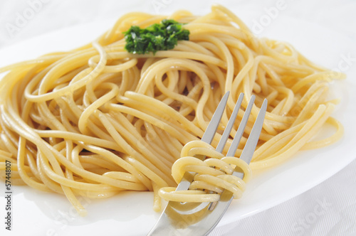 spaghetti with pesto