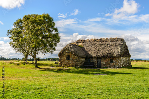 traditional house, Culloden Battlefield , Scotland