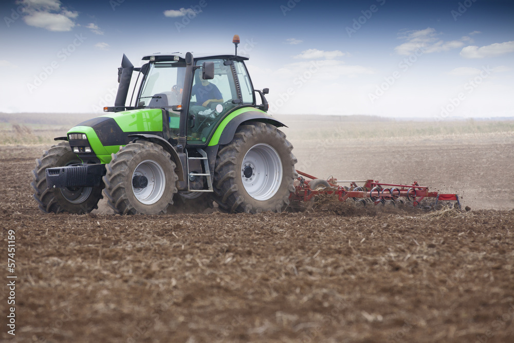 Field preparation for sowing wheat in autumn. Field preparation for sowing wheat in autumn.
