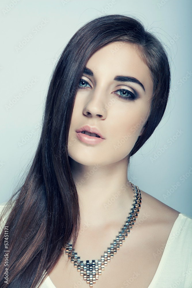 beautiful high key girl with long hair beautiful high key girl with long hair