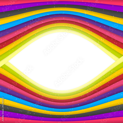 Rainbow Colored Stripes Banner. Abstract Vector Background
