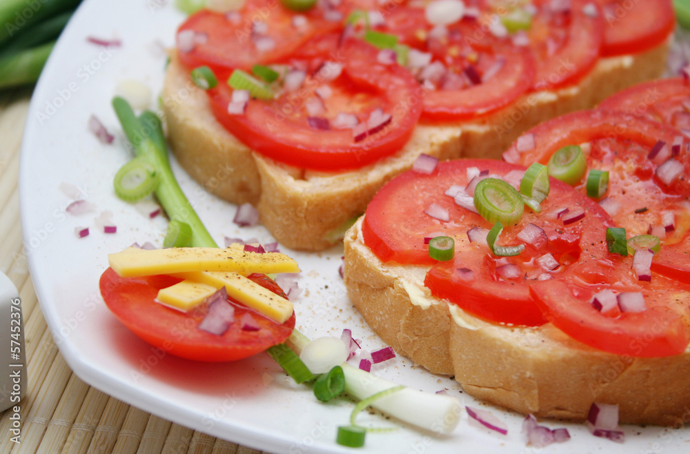 tomate auf brot