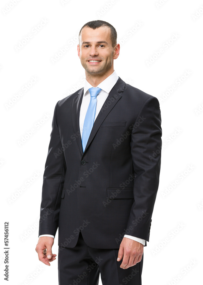 Half-length portrait of smiley business man Half-length portrait of smiley business man