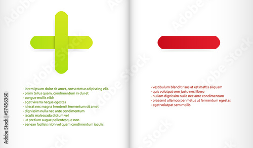 Vector positives and negatives