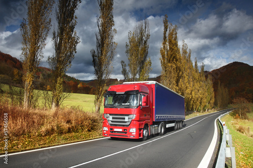 Truck raided landscape