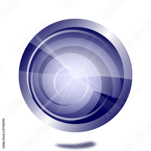 blau-weißer internet button