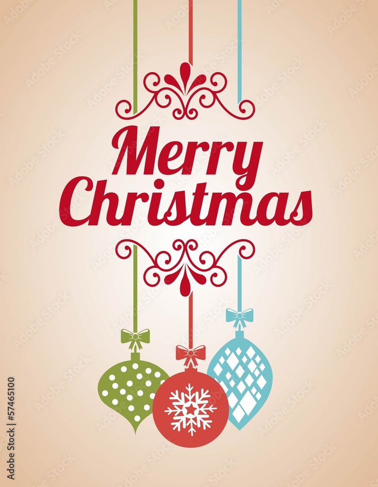 Naklejka premium merry christmas