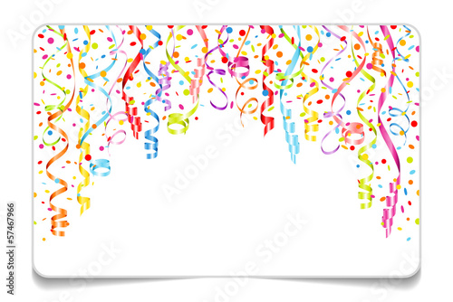 Gift Card Streamers & Confetti Color