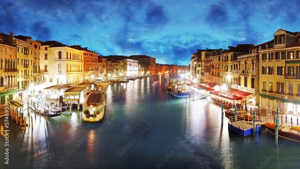 Venice - Grand Canal from Rialto bridge, Italy