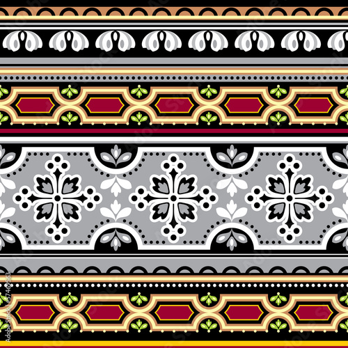 Wallpaper Mural seamless floral Spanish ornament Torontodigital.ca