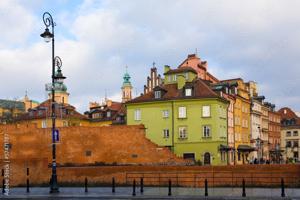 Obraz premium Польша. Варшава. Старые улицы.