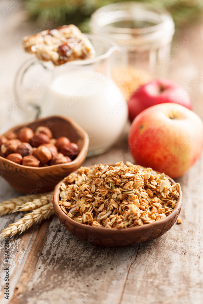 Granola Cereal with nuts Granola Cereal with nuts