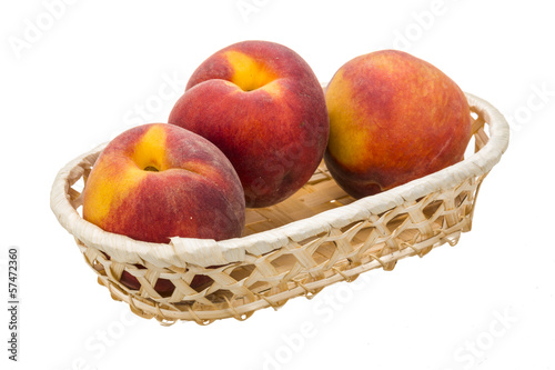 Peaches in the bowl