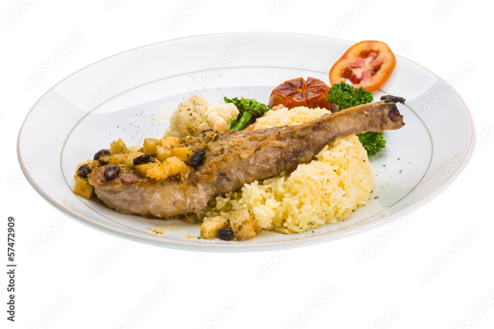 Pork t-bone steak Pork t-bone steak