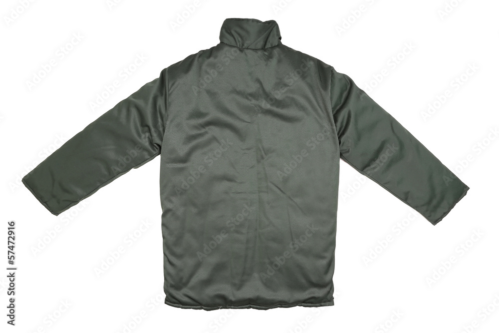Black jacket back view Black jacket back view