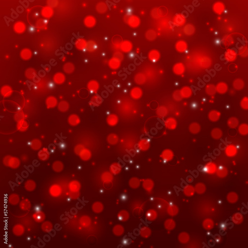 Red bokeh background with lights