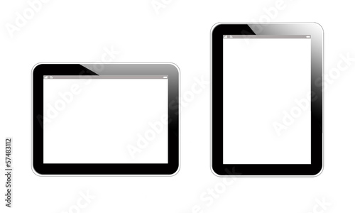 vecteur 2 tablets noir