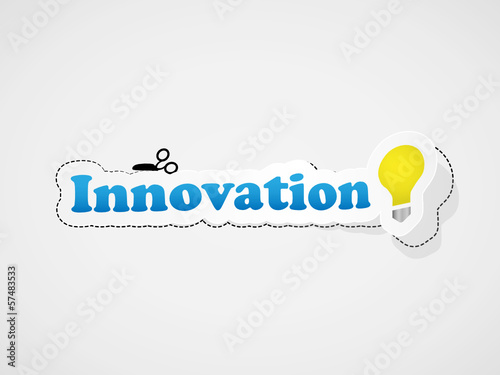 Etiquette "INNOVATION" (idées solutions imagination créativité)
