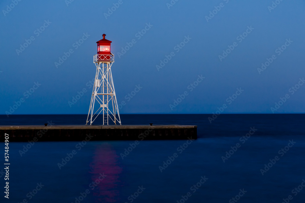 Lighthouse Beacon on Lake