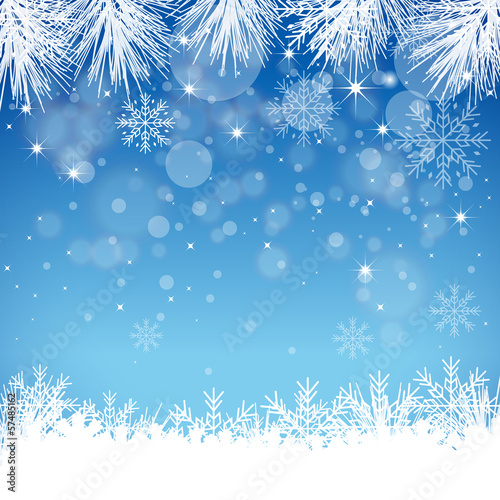 Abstract snow background - Illustration © Design Lady