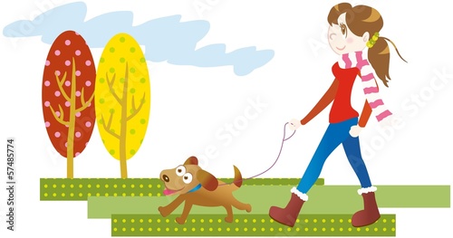 犬の散歩