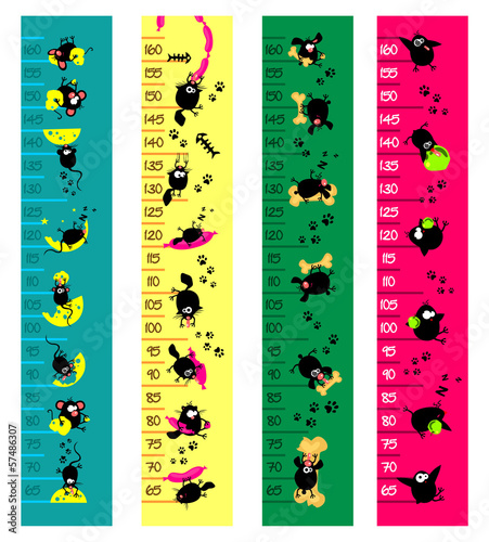Baby height measures (vector  in proportions 1:5, jpg - 1:3)